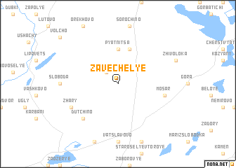 map of Zavechelʼye