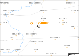 map of Zavershany