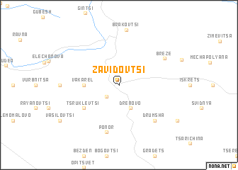 map of Zavidovtsi