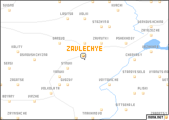 map of Zavlechʼye