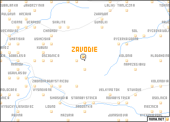 map of Závodie