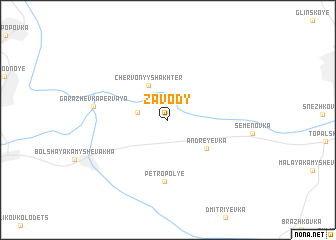 map of Zavody