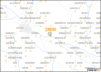 map of Zăvoi