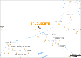 map of Zavoloch\