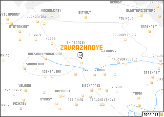 map of Zavrazhnoye