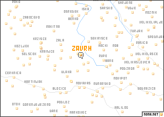 map of Zavrh