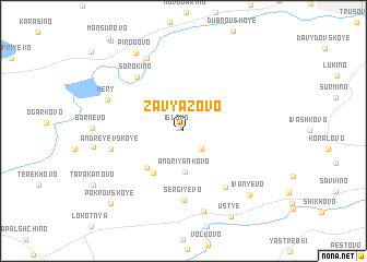 map of Zavyazovo