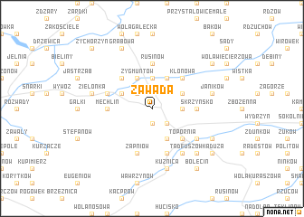 map of Zawada