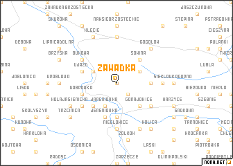 map of Zawadka