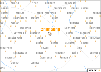 map of Zawadoro