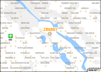 map of Zawady