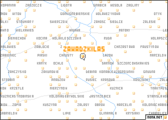 map of Zawadzki Las