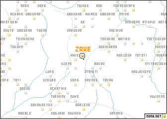map of Zawe