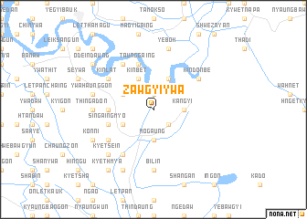 map of Zawgyiywa
