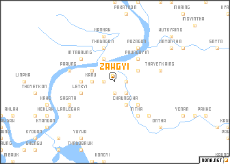 map of Zawgyi