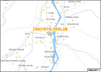 map of Zāwiyat al Maşlūb