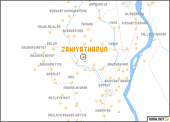 map of Zāwiyat Hārūn