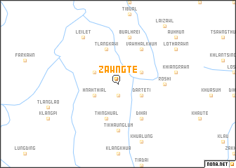 map of Zawngte