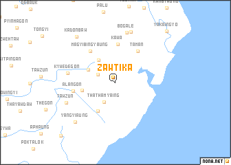 map of Zawtika