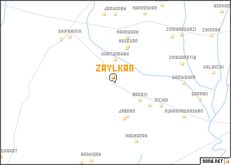 map of Zaylkān