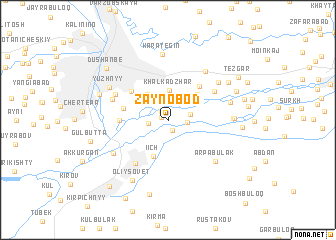 map of Zaynobod