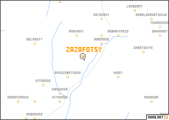 map of Zazafotsy