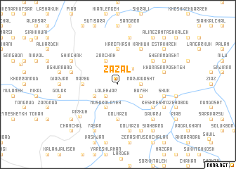 map of Zāzal