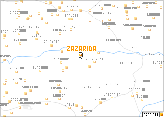 map of Zazárida