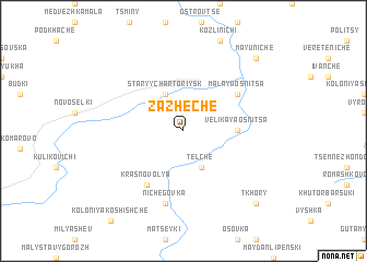 map of Zazheche