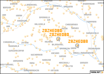 map of Zazhe Oba