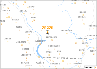 map of Zbaždi