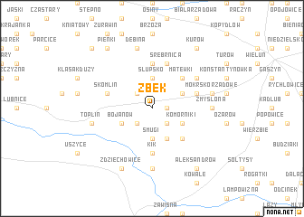 map of Zbek