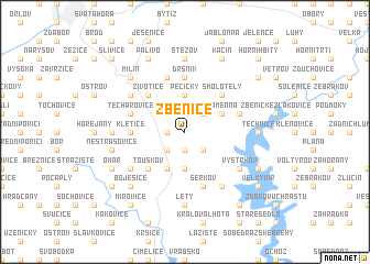 map of Zbenice