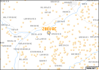 map of Žbevac