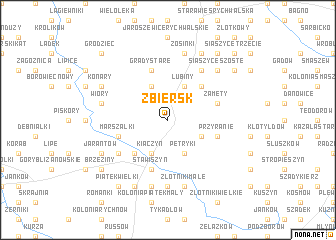 map of Zbiersk