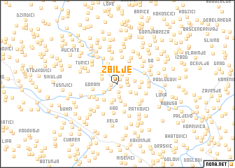 map of Zbilje