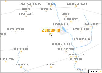 map of Zbirovka