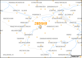 map of Zboiska