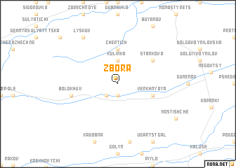 map of Zbora