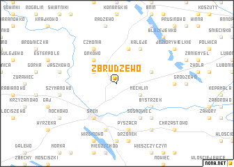 map of Zbrudzewo