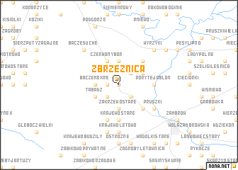 map of Zbrzeźnica