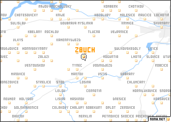 map of Zbŭch