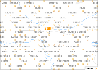 map of Žďár