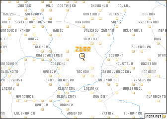 map of Žďár