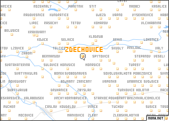 map of Zdechovice