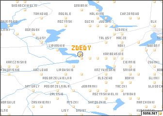 map of Zdedy