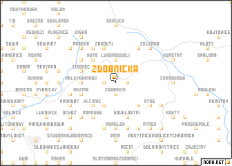 map of Zdobnička