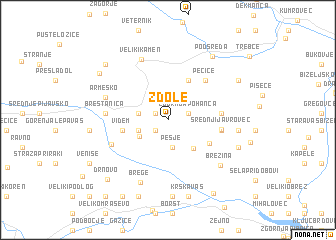 map of Zdole