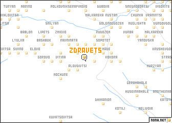 map of Zdravets