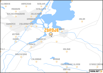 map of Zdroje